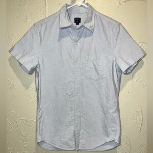 J.Crew Men's Light Blue Short Sleeve Shirt Size S
